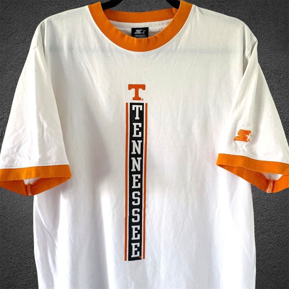 Vintage Y2K Starter Tennessee Volunteers UT Vols Graphic Ringer Tee Shirt M Med